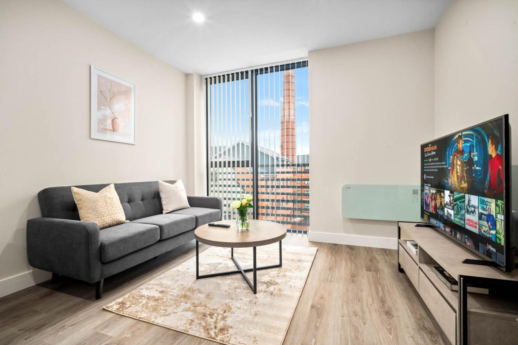 New Luxury Two Bedroom Apartment - City Centre - Netflix - Wifi - Top Rated - Jq 8Ah เบอร์มิงแฮม ภายนอก รูปภาพ